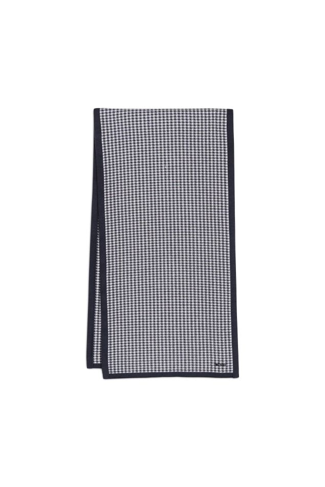 Bufanda de punto jacquard con cuadro vichy