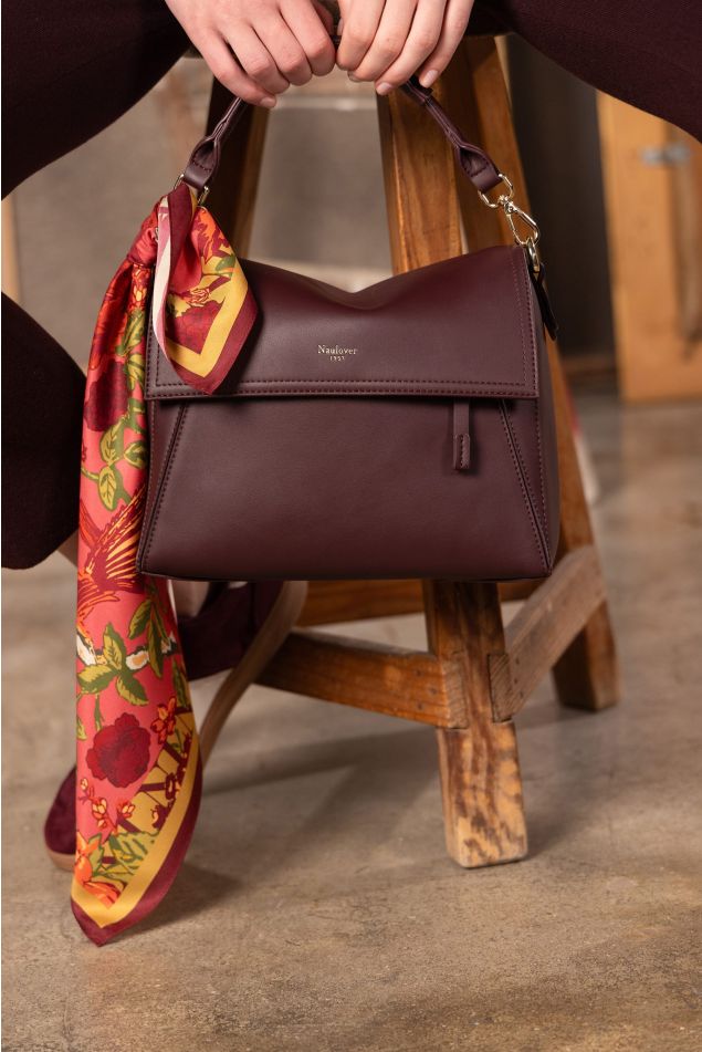 Bolso Cube Burdeos