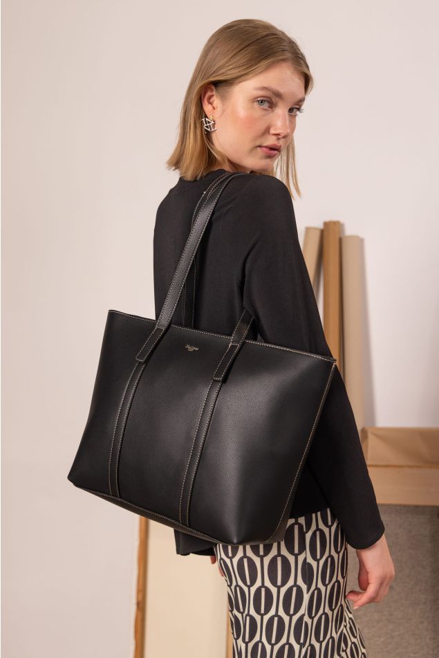 Bolso Shopping Manhattan Negro