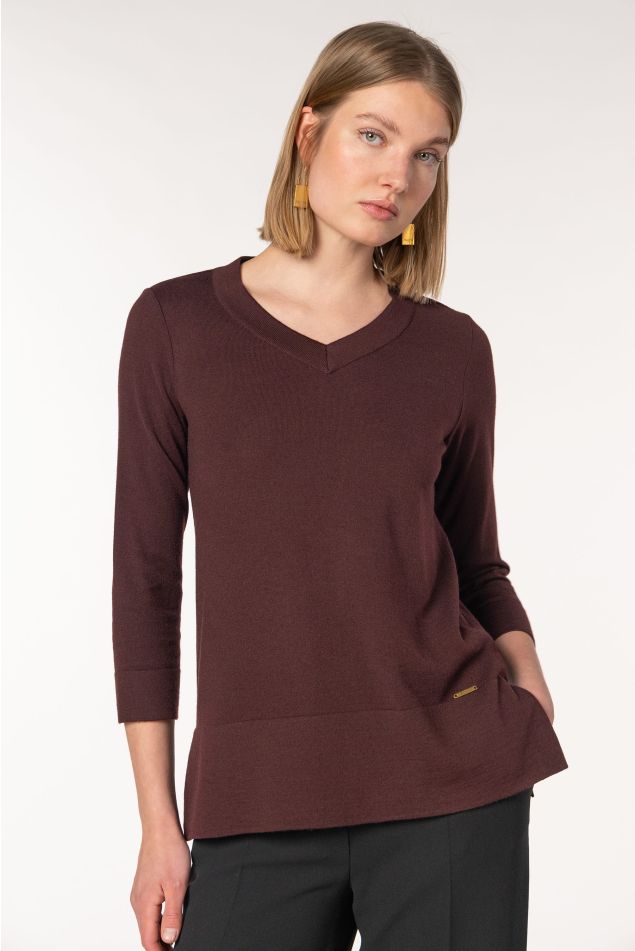 Pullover manga tres cuartos