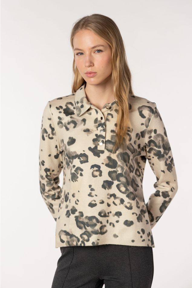 Polo estampado animal