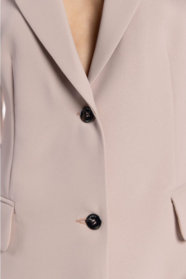 Double Crepe Blazer with Flap Pockets