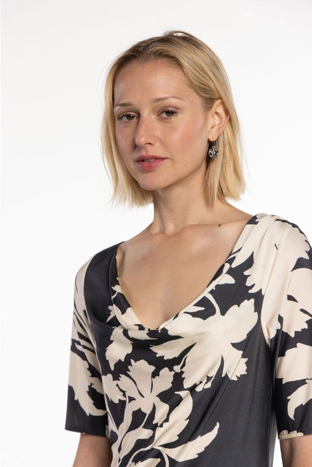 Draped Jersey Top