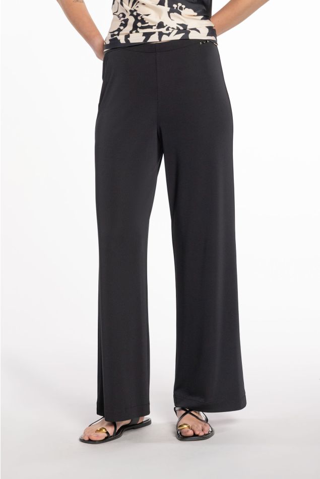 Flared Jersey Pants