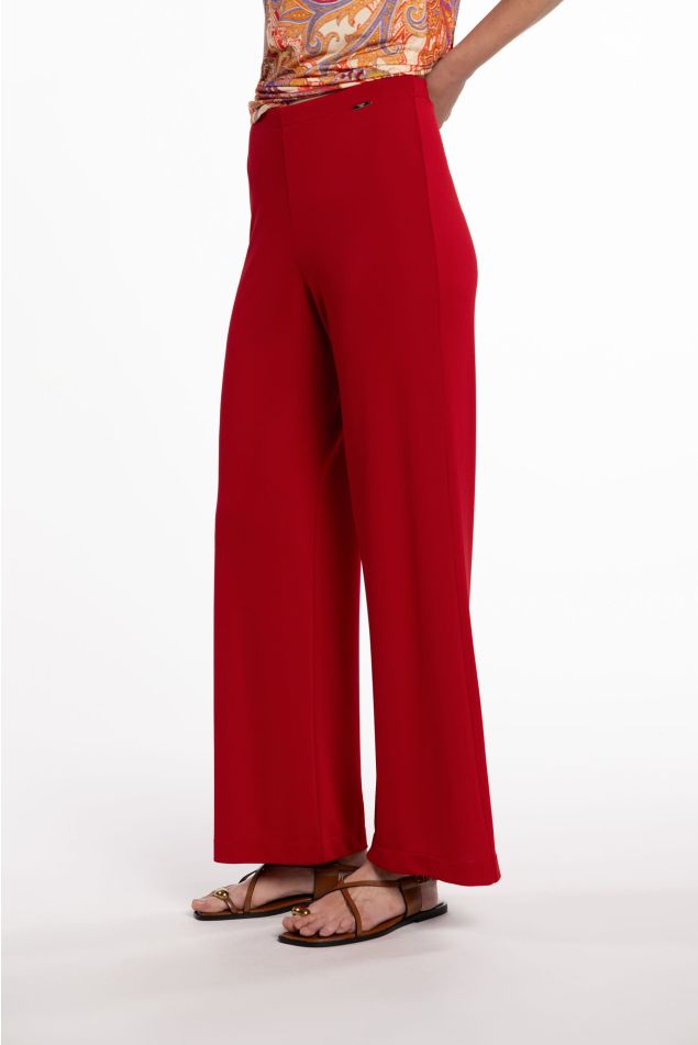 Flared Jersey Pants