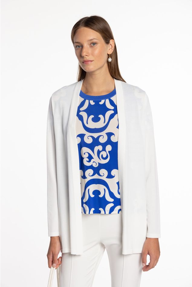 Long Stretch Knit Cardigan