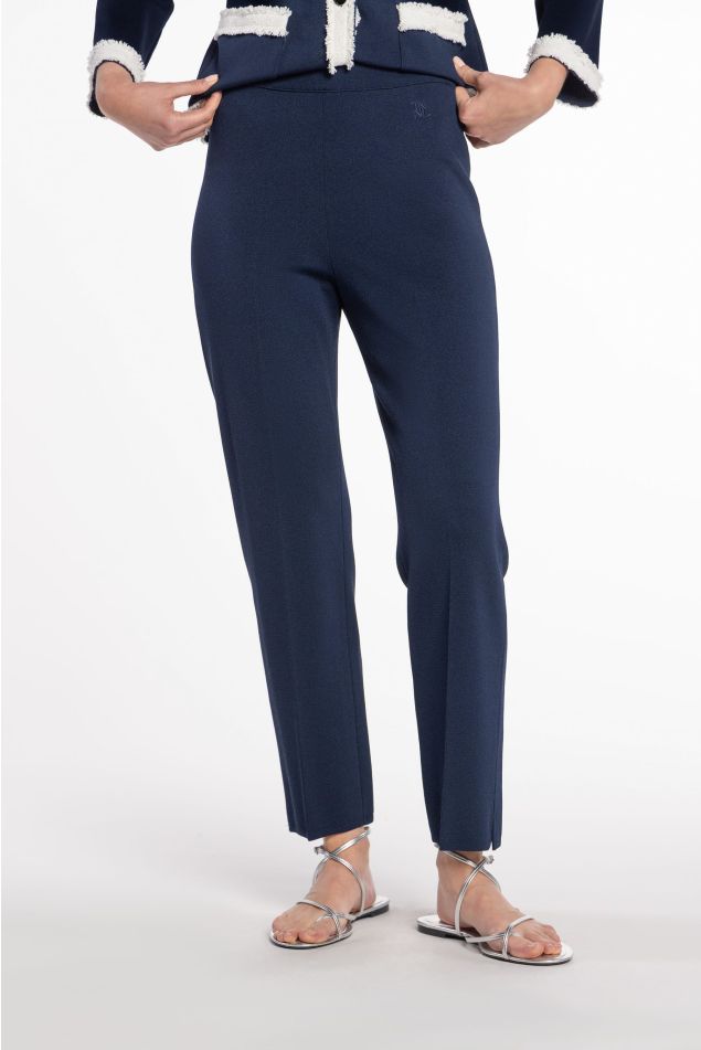 Slim-Fit Knit Pants