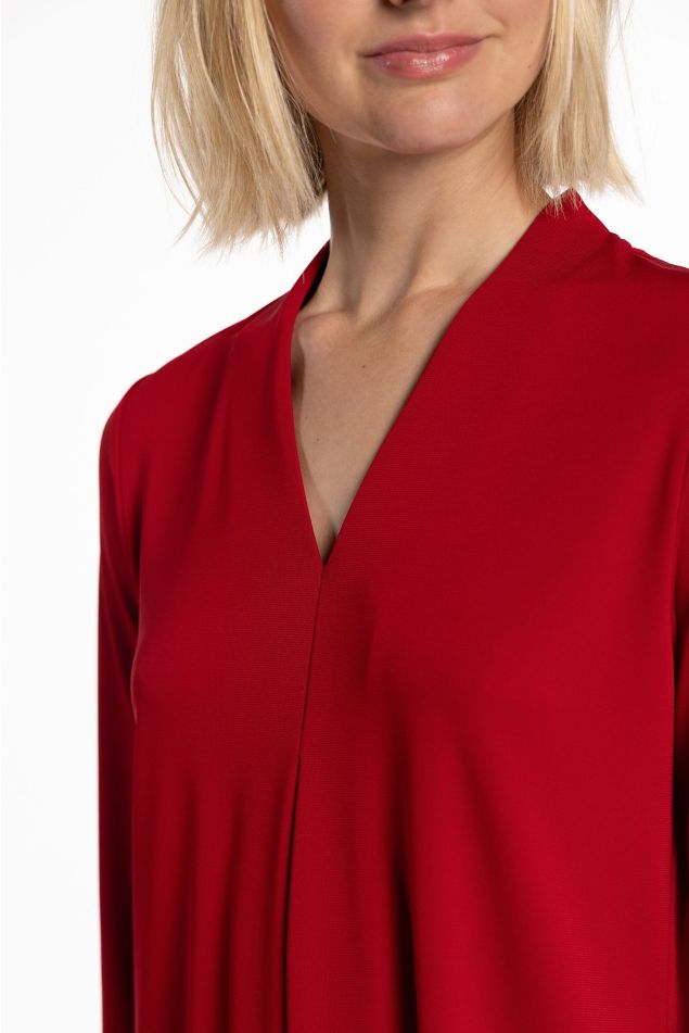 Jersey Top with Central Pleat