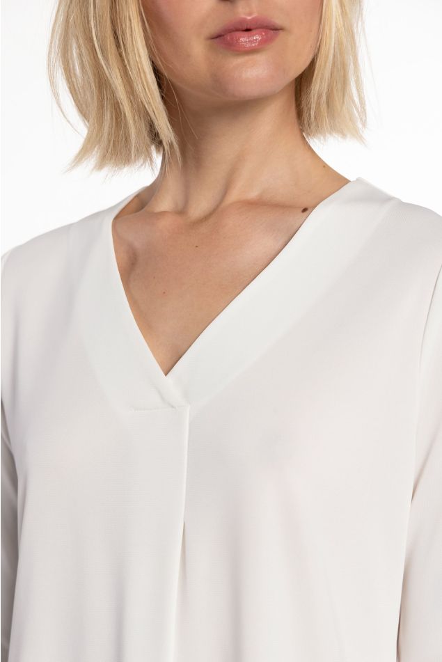 Jersey Top with Central Pleat