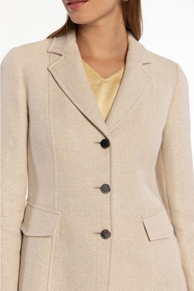 Americana de tweed con lúrex