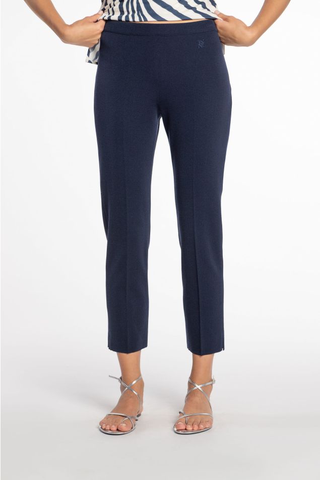 Slim-Fit Knit Pants