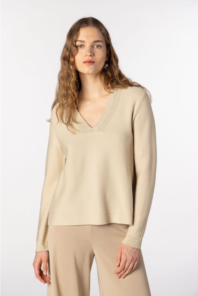 Elegant jersei de punt bobo amb detall lúrex