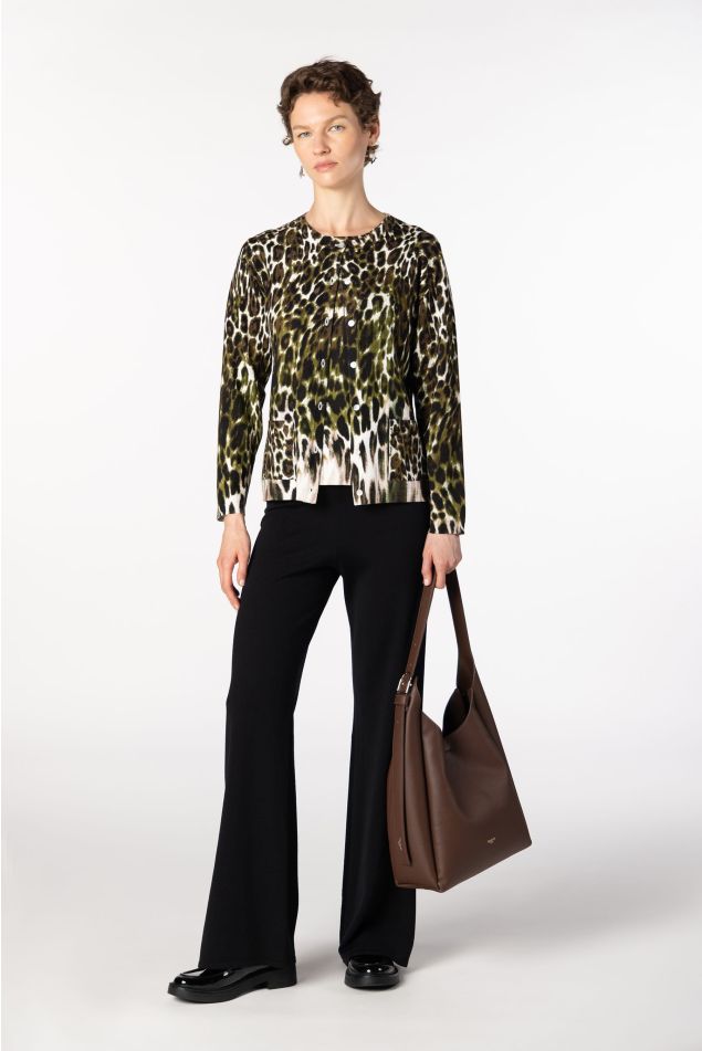 Animal Print Knit Twinset