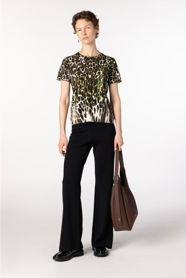 Jersey de punto con estampado animal