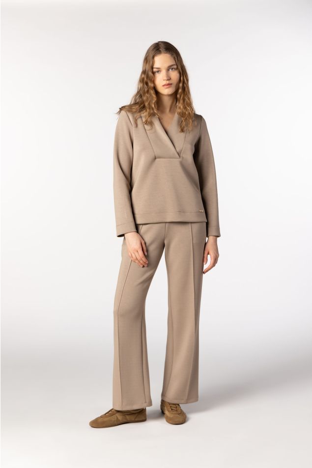 Pantaló jogger sofisticat de neoprè