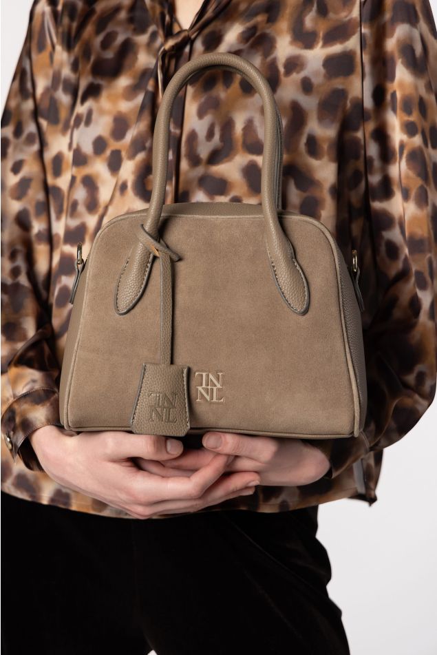 Small suede doctor bag