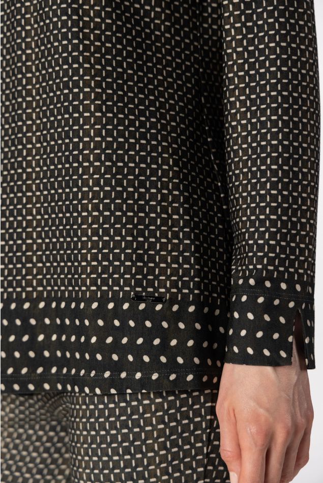 Jersey Top with Central Pleat
