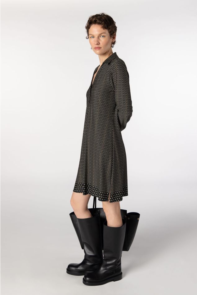 Printed Jersey Short Dress