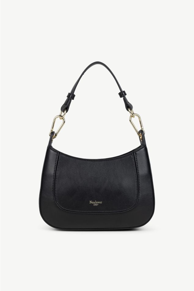 Medium crescent vegan leather bag