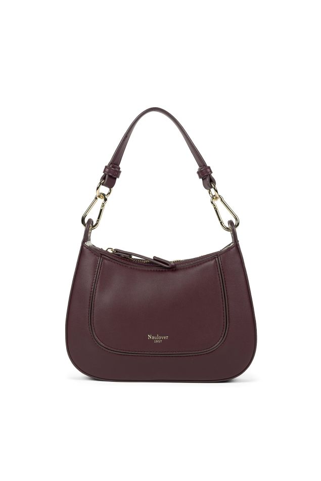 Bolso Media Luna Burgundy