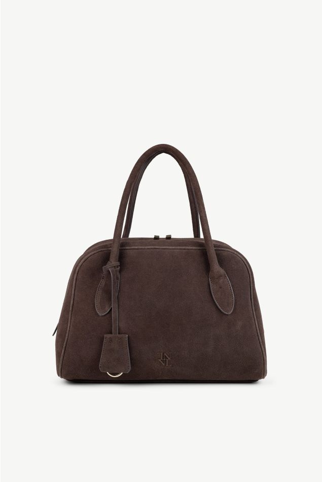 Medium suede doctor bag
