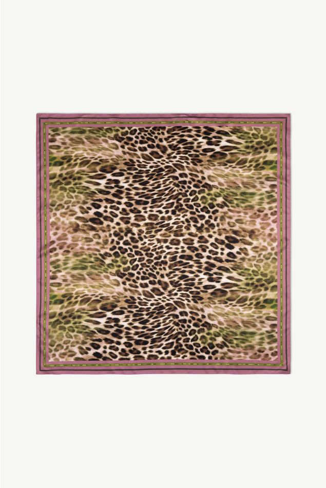 Pañuelo formato carré Romantic animal print