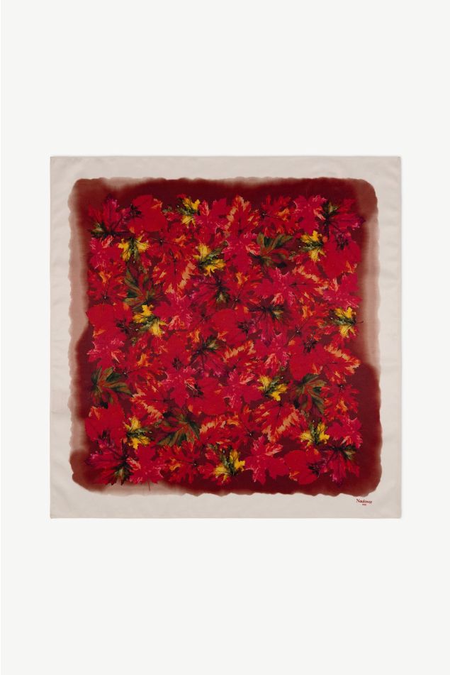 Watercolour Foliage Satin Bandana