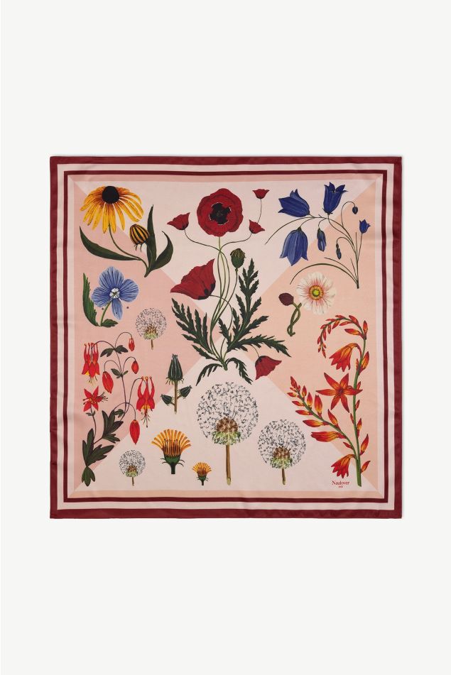 Wildflower Print Satin Bandana