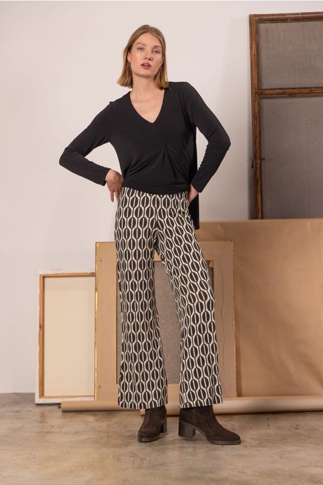 Pantaló amb motiu geomètric