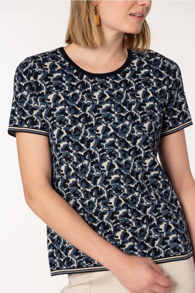 Jersei de punt jacquard animal