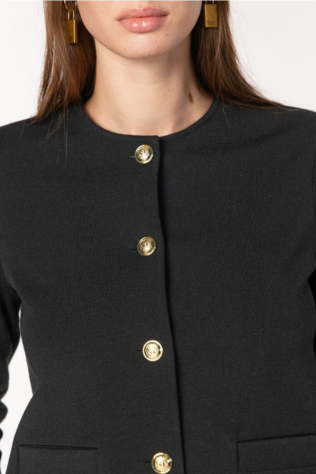 Chaqueta de punto Milano bolsillos de vivos