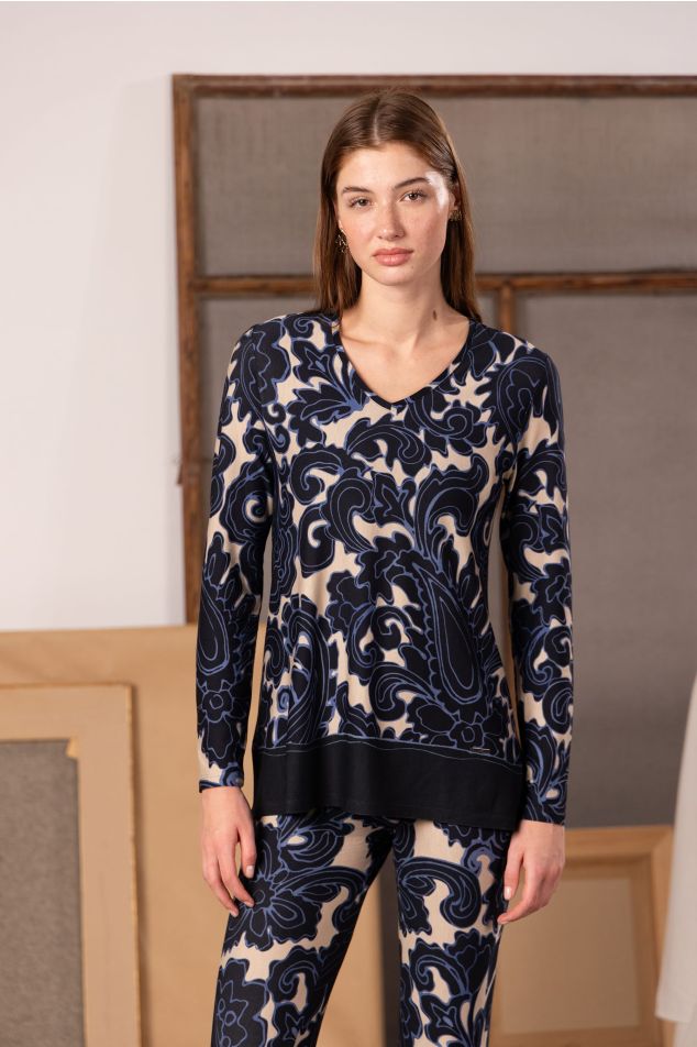 Samarreta amb estampat paisley
