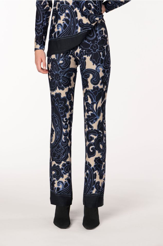 Pantalón con estampado paisley