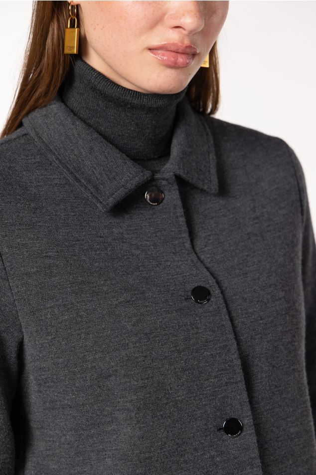 Milano knit jacket with collar