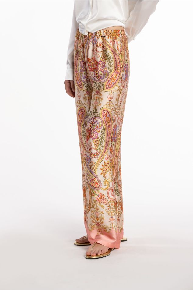 Pantaló de setí estampat