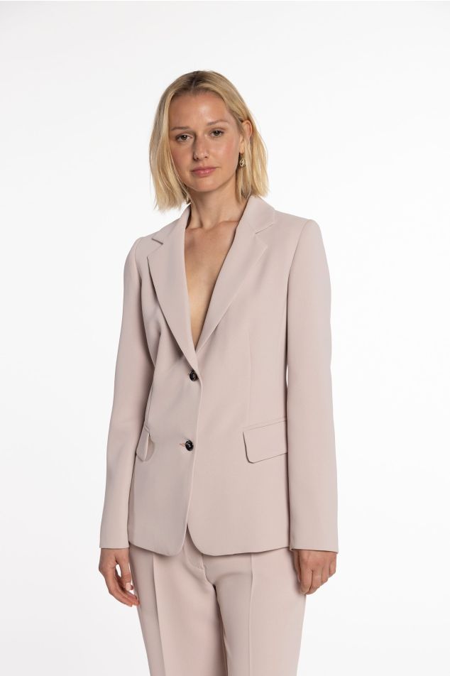 Americana de doble crep amb butxaques de tapeta