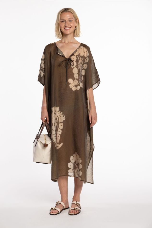 Caftà de lli amb estampat paisley