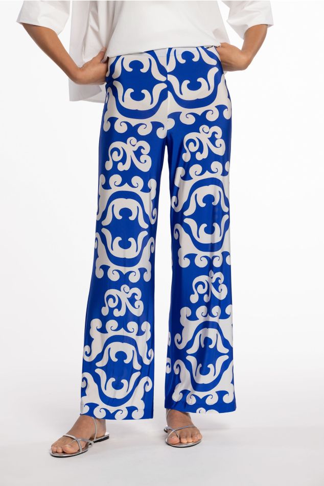 Pantaló de punt circular estampat