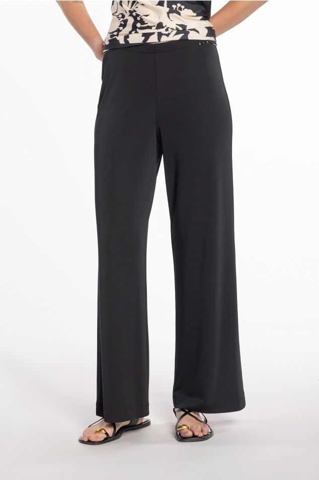 Pantaló de punt circular acampanat