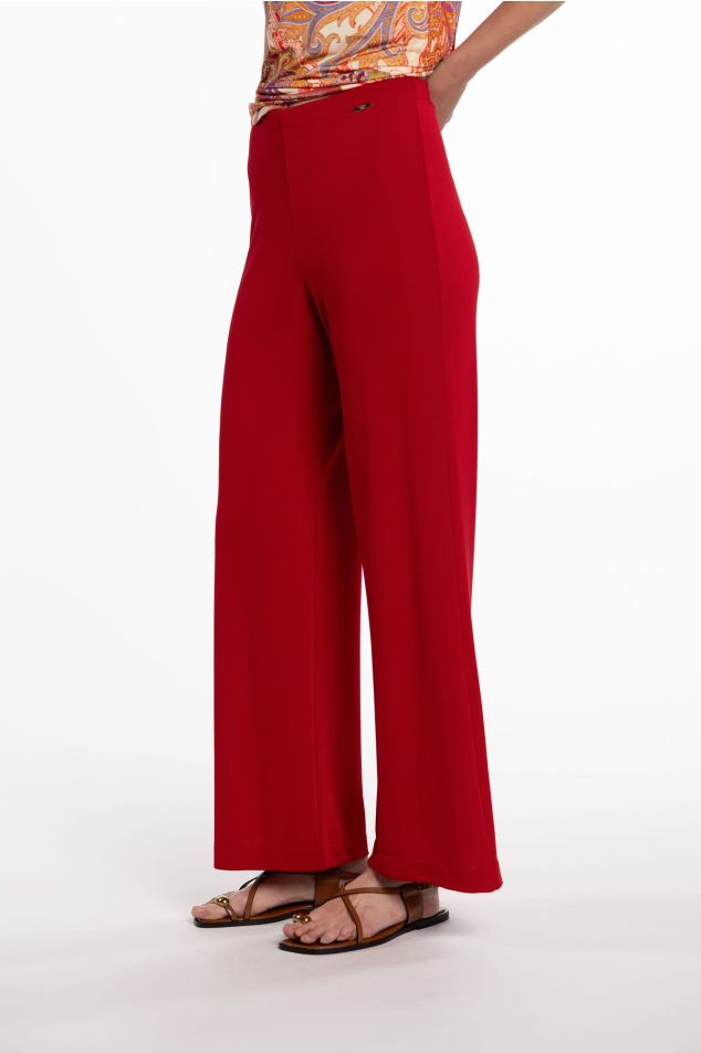Pantaló de punt circular acampanat