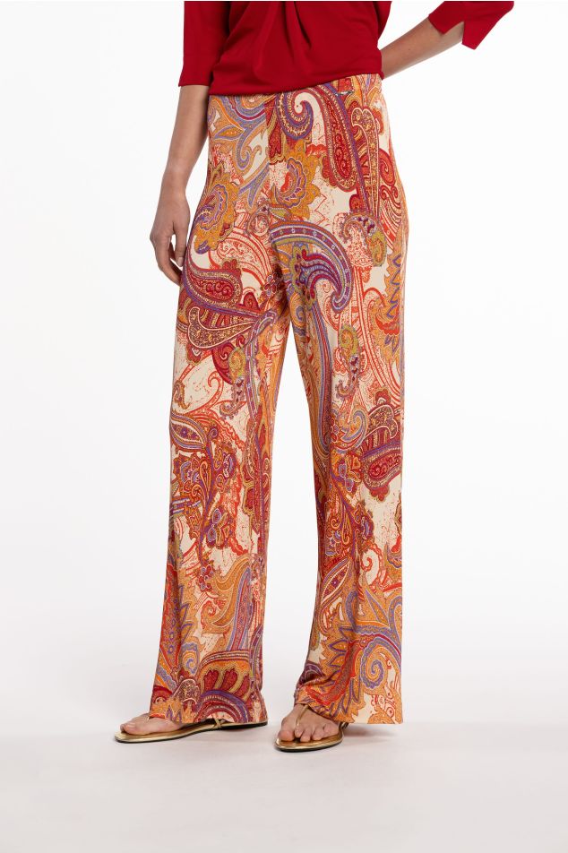 Pantaló de punt circular estampat
