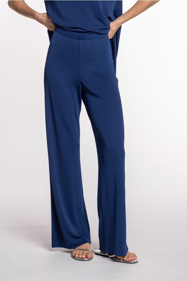 Pantaló de punt circular acampanat