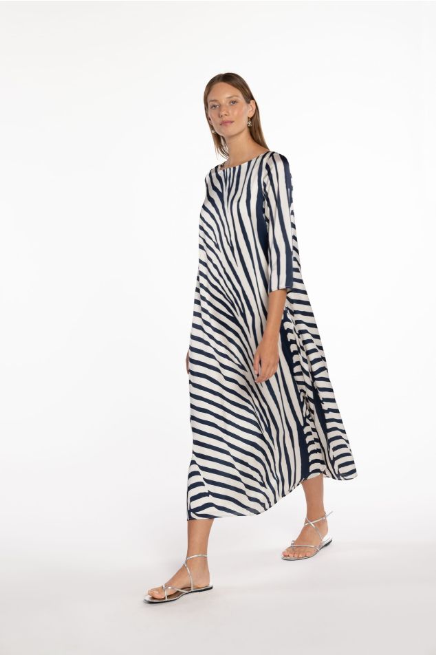 Animal Print Satin Dress