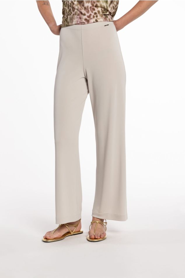 Pantaló de punt circular acampanat