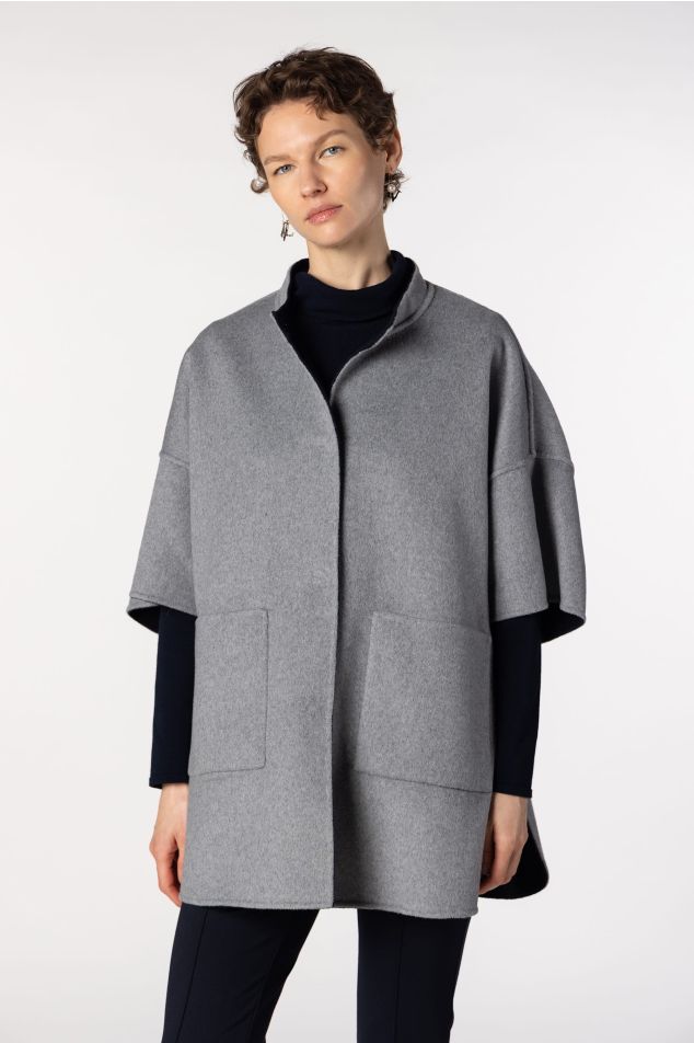 Reversible Wool Cape