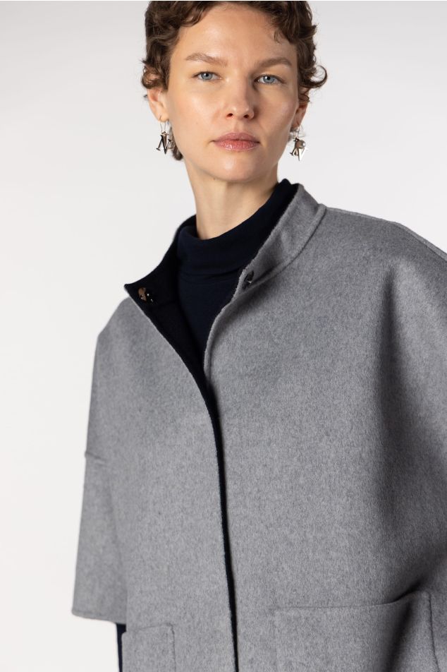 Reversible Wool Cape