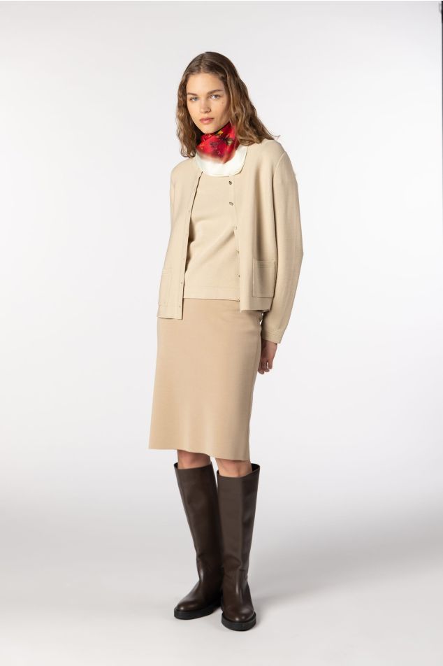 Milano Knit Pencil Skirt