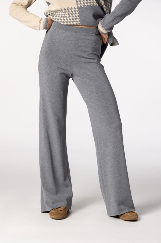 Pantaló de punt llis de pota ampla