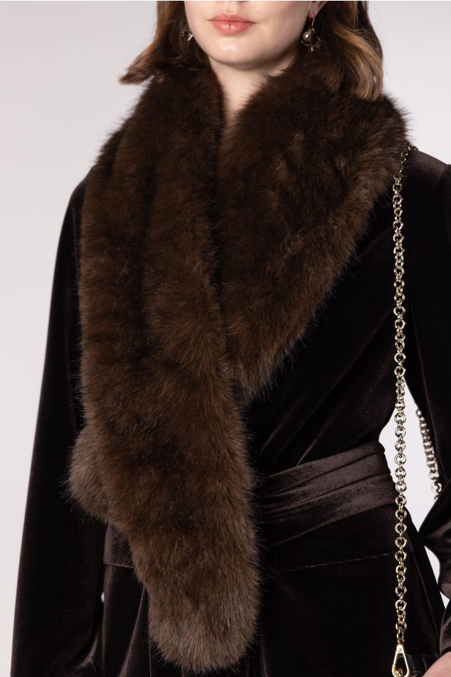 Faux Marten Fur Collar