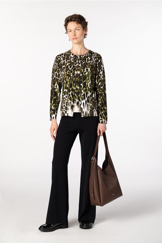 Animal Print Knit Twinset